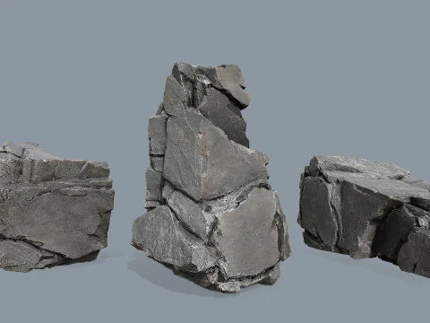 Cliff rocks 3D Model