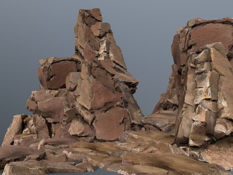 Desert rocks 3D Model