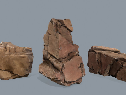 Desert rocks 3D Модель
