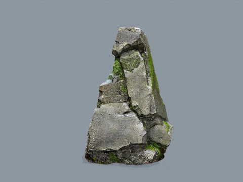 Mossy rocks 3D Model