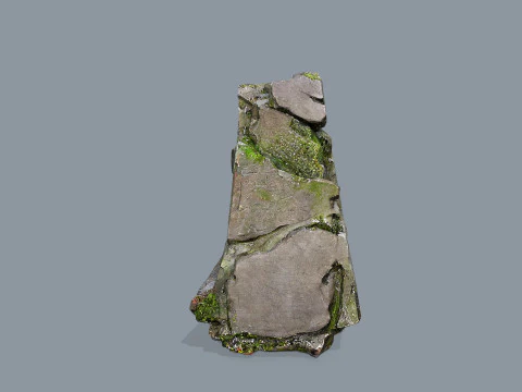 Mossy rocks 3D Model
