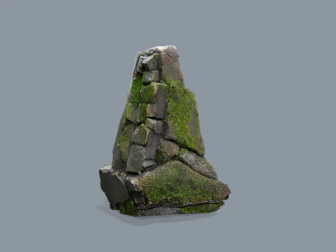 Mossy rocks 3D Model