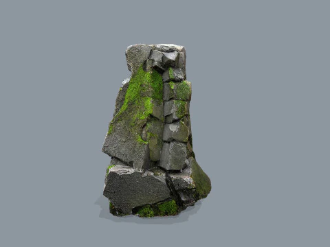 Mossy rocks 3D Model