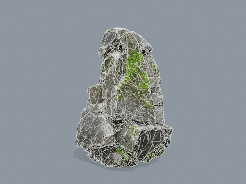 Mossy rocks 3Dモデル