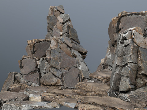Cliff rocks Model 3D