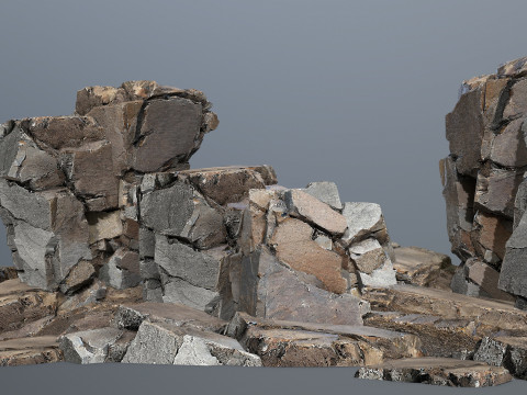 Cliff rocks 3D Model