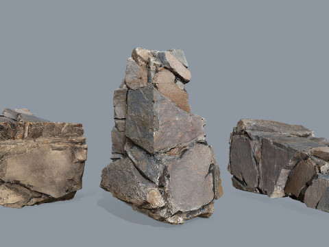 Cliff rocks 3D Model