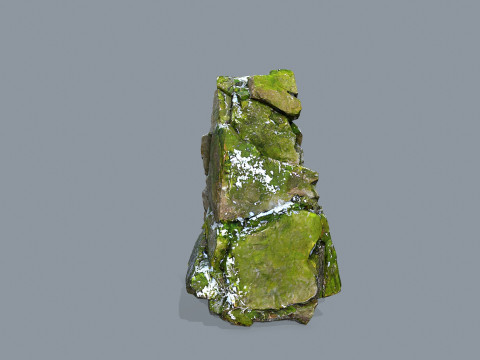Mossy cliff rocks 3Dモデル