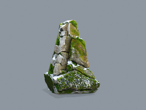 Mossy cliff rocks 3Dモデル