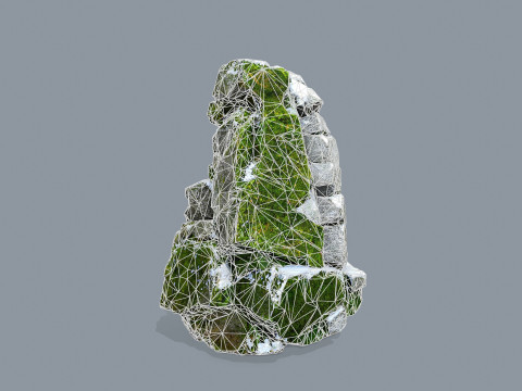 Mossy cliff rocks 3Dモデル