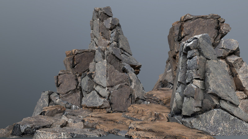 Desert rocks Modello 3D .c4d .max .obj .3ds .fbx .stl .blend