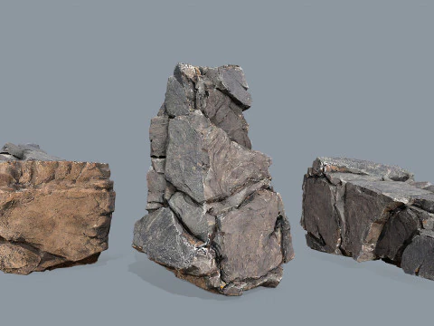 Desert rocks 3D Model