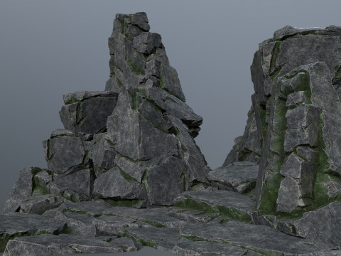 Cliff rocks Modello 3D