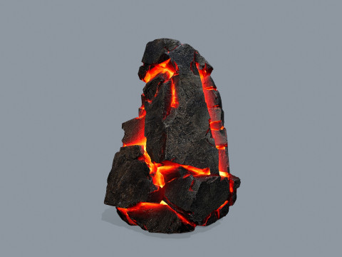 Lava rocks Model 3D