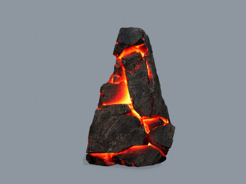 Lava rocks Model 3D