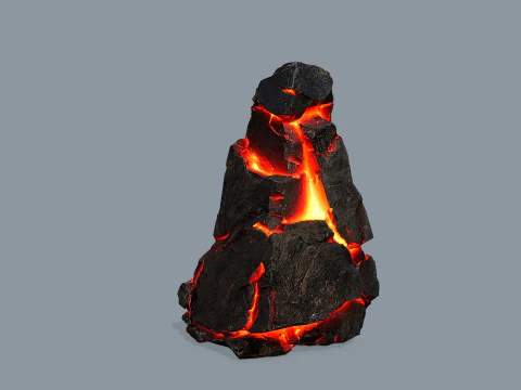 Lava rocks 3D Model