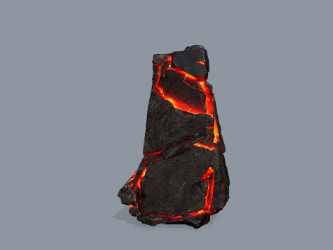 Lava rocks Model 3D