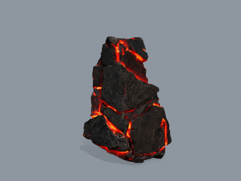 Lava rocks Model 3D