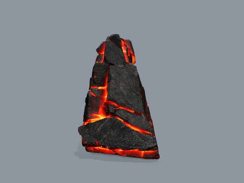 Lava rocks Model 3D