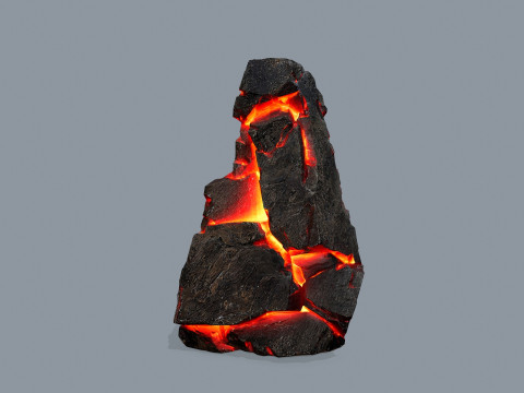 Lava rocks Model 3D