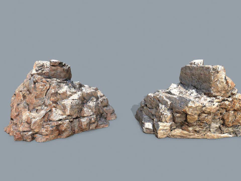 Arizona Desert Rocks 3D Model