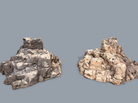 Arizona Desert Rocks 3D Model
