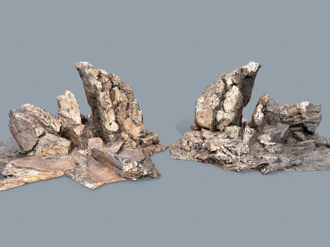 Arizona Desert Rocks 3D Model