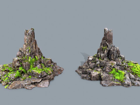 Cliff rocks 12 3D Model