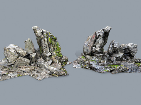 Cliff rocks 12 Modelo 3D