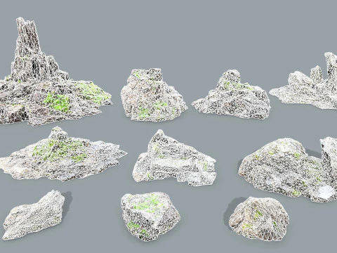 Cliff rocks 12 3D Model
