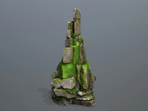 Cliff rocks 3D Model