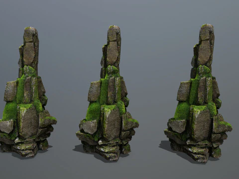 Cliff rocks 3D Model