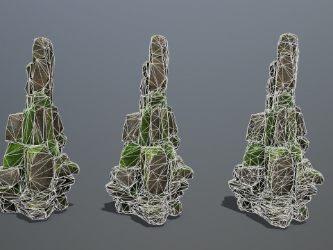 Cliff rocks 3D Model