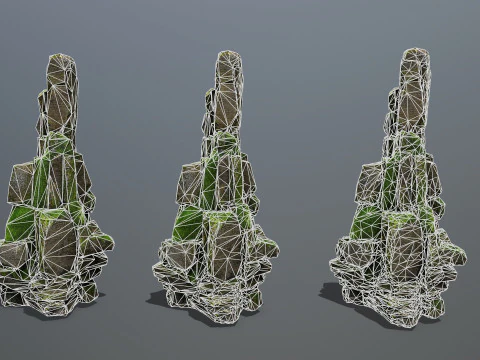 Cliff rocks 3D Model