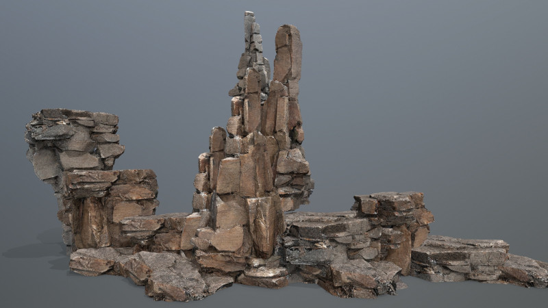 Desert rocks 20 3D Model .c4d .max .obj .3ds .fbx .stl .blend