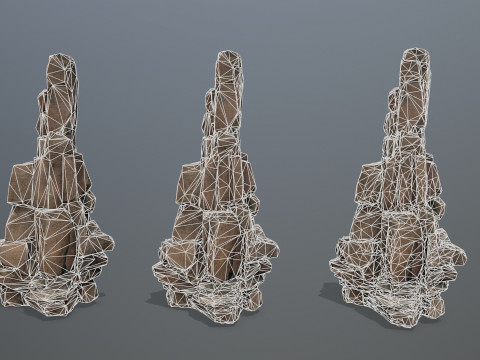 Desert rocks 20 3D Model
