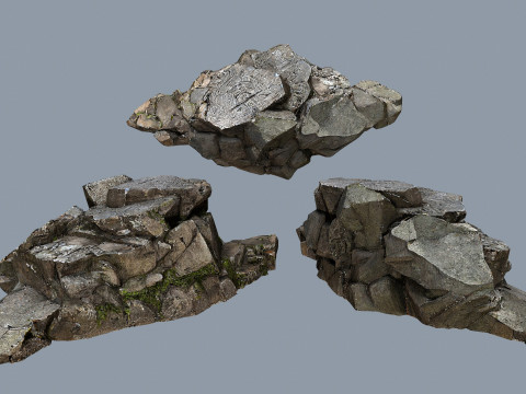 Maya rocks 3D Model