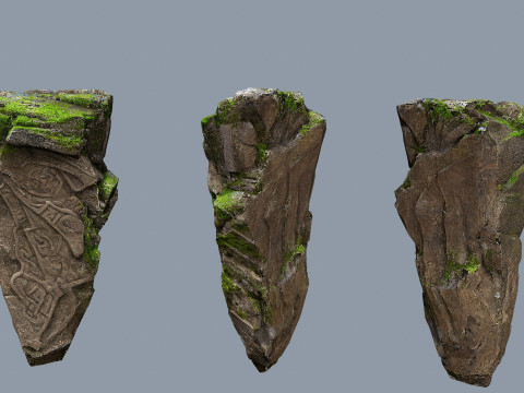 Maya rocks 3D Model