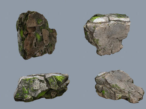 Maya rocks 3D Model