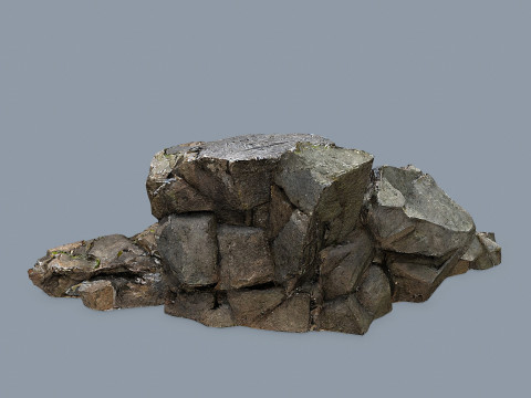 Maya rocks 3D Model