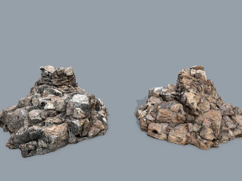 Desert rocks 3D Model