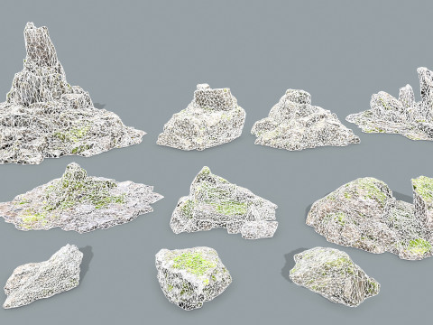 Cliff rocks 3D Модель