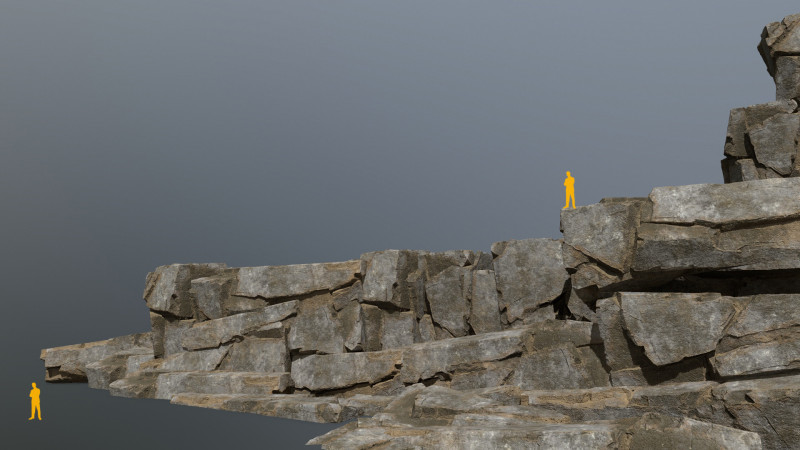 Desert rocks 3D Model .c4d .max .obj .3ds .fbx .stl .blend 