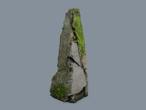 Mossy rocks 3D Model