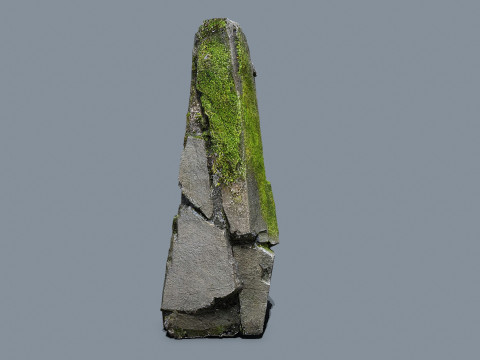 Mossy rocks 3D Model