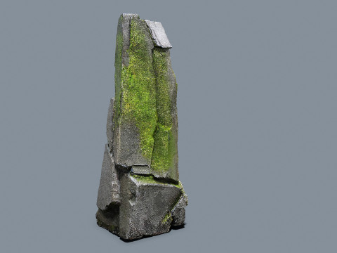 Mossy rocks 3D Model