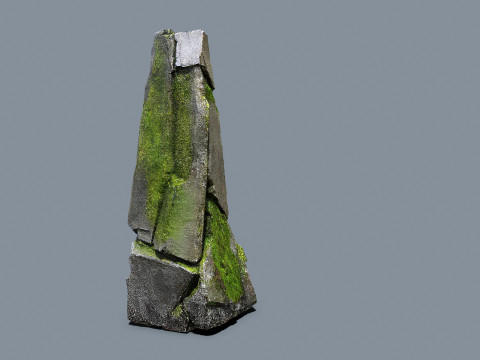 Mossy rocks 3D Model