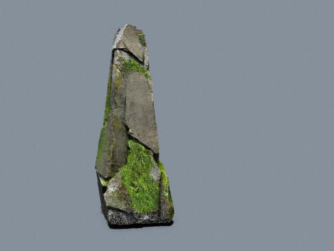 Mossy rocks 3D Model