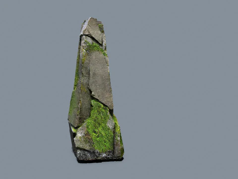 Mossy rocks 3D Model
