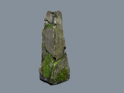 Mossy rocks 3D Model